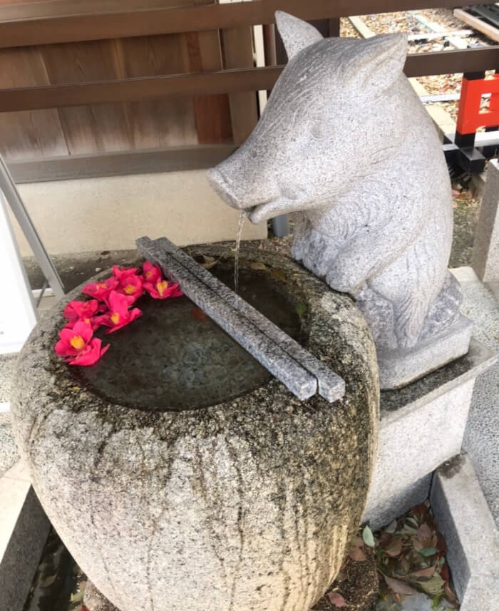 護王神社手水鉢